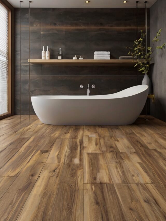 10 Stylish and Trendy Bathroom Floor Tile Ideas for a Modern Makeover ...