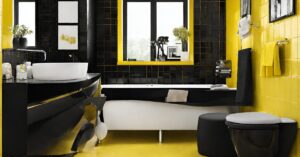 Read more about the article 10 Trendy Black and Yellow Bathroom Ideas