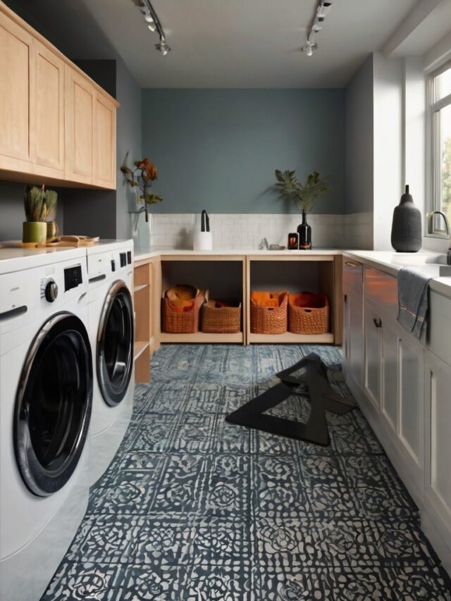 10 Trendy Laundry Room Floor Ideas - Homezillo
