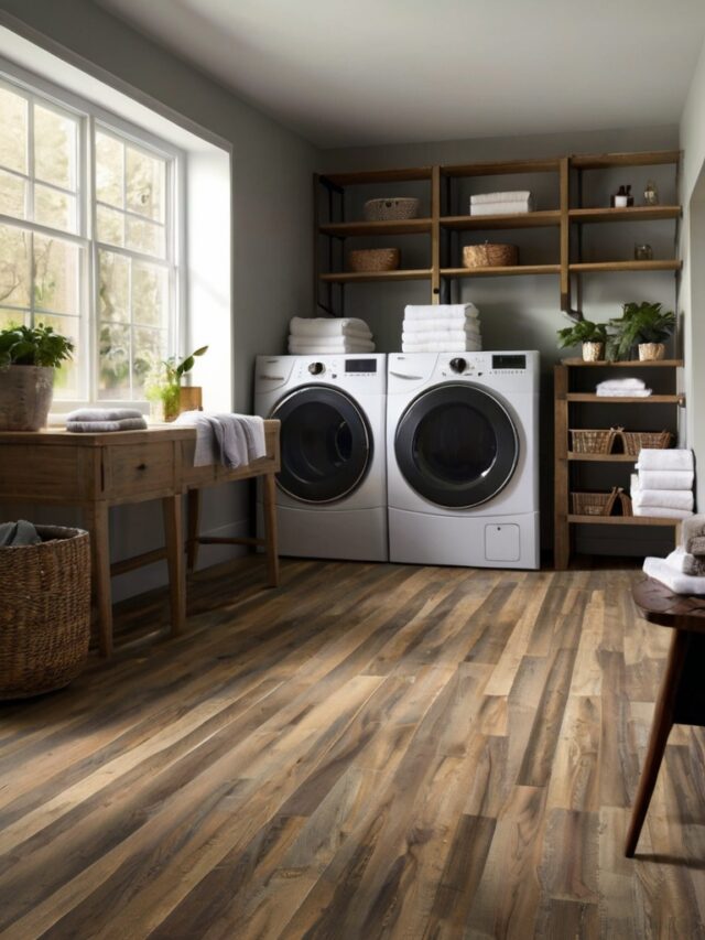 10 Trendy Laundry Room Floor Ideas - Homezillo