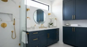 Read more about the article 10 Captivating Navy Bathroom Ideas