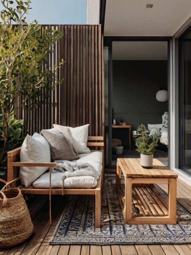 Minimalist Balcony Ideas | Minimalist Balcony Design | Decor8 AI - Minimalist Balcony Furniture Ideas