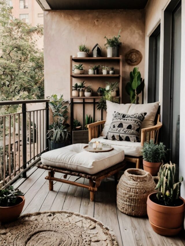 10 Stunning Small Boho Balcony Ideas to Transform Your Space - Homezillo