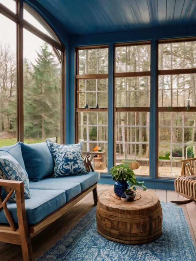 10 Creative Blue Sunroom Ideas: Modern and Bold Designs - Homezillo