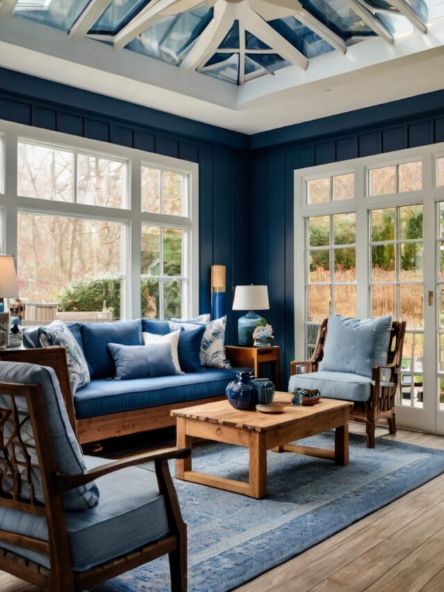 10 Creative Blue Sunroom Ideas: Modern and Bold Designs - Homezillo