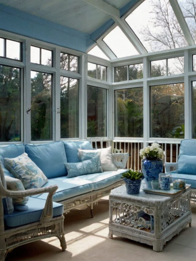 10 Creative Blue Sunroom Ideas: Modern and Bold Designs - Homezillo