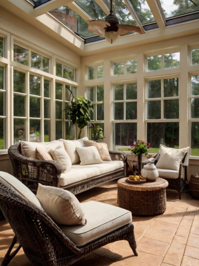 10 Cozy Sunroom Ideas: Bright, Airy and Cozy Space - Homezillo