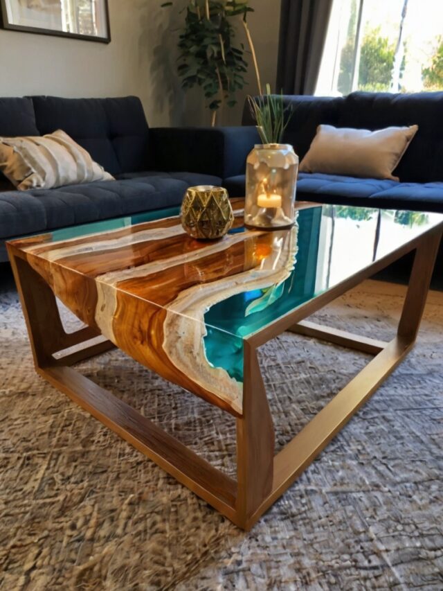 Epoxy Coffee Table Ideas: Colorful and Bold Designs - Homezillo