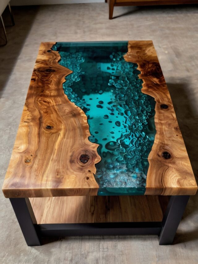 Epoxy Coffee Table Ideas: Colorful and Bold Designs - Homezillo