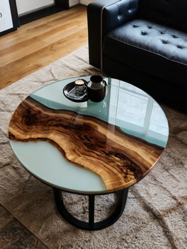 Epoxy Coffee Table Ideas: Colorful and Bold Designs - Homezillo