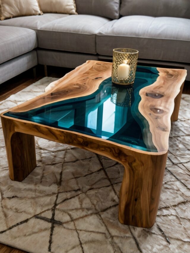 Epoxy Coffee Table Ideas: Colorful and Bold Designs - Homezillo