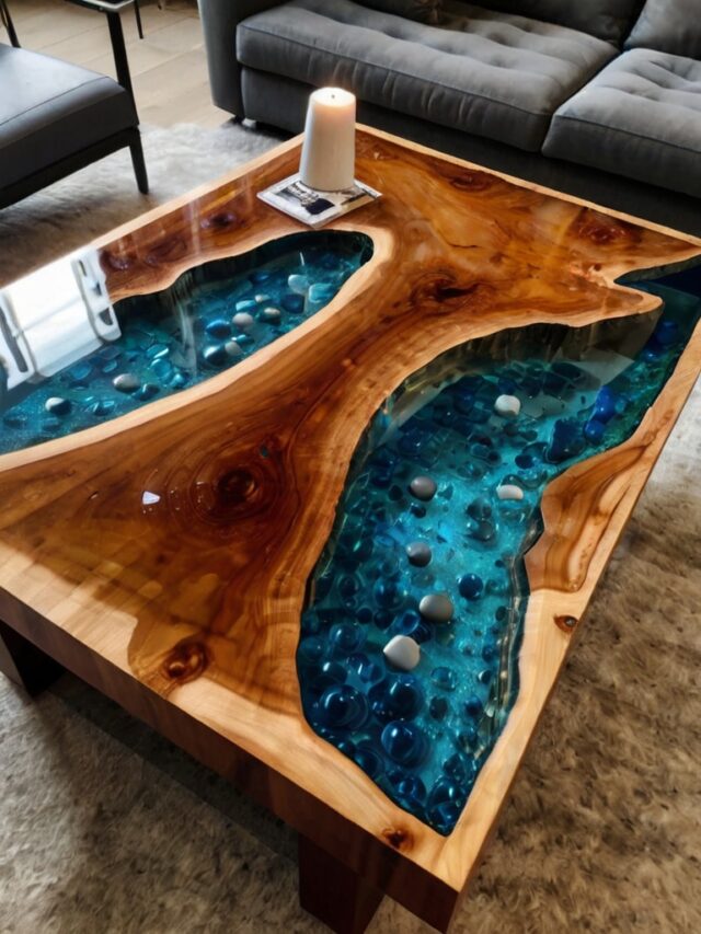 Epoxy Coffee Table Ideas: Colorful and Bold Designs - Homezillo