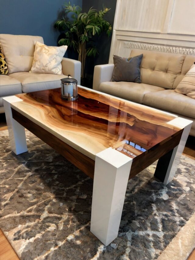 Epoxy Coffee Table Ideas: Colorful and Bold Designs - Homezillo