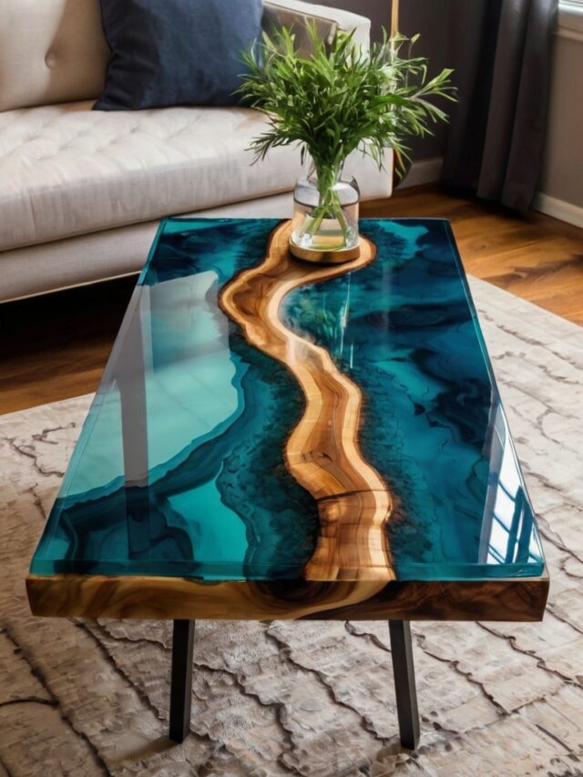 Epoxy Coffee Table Ideas: Colorful and Bold Designs - Homezillo