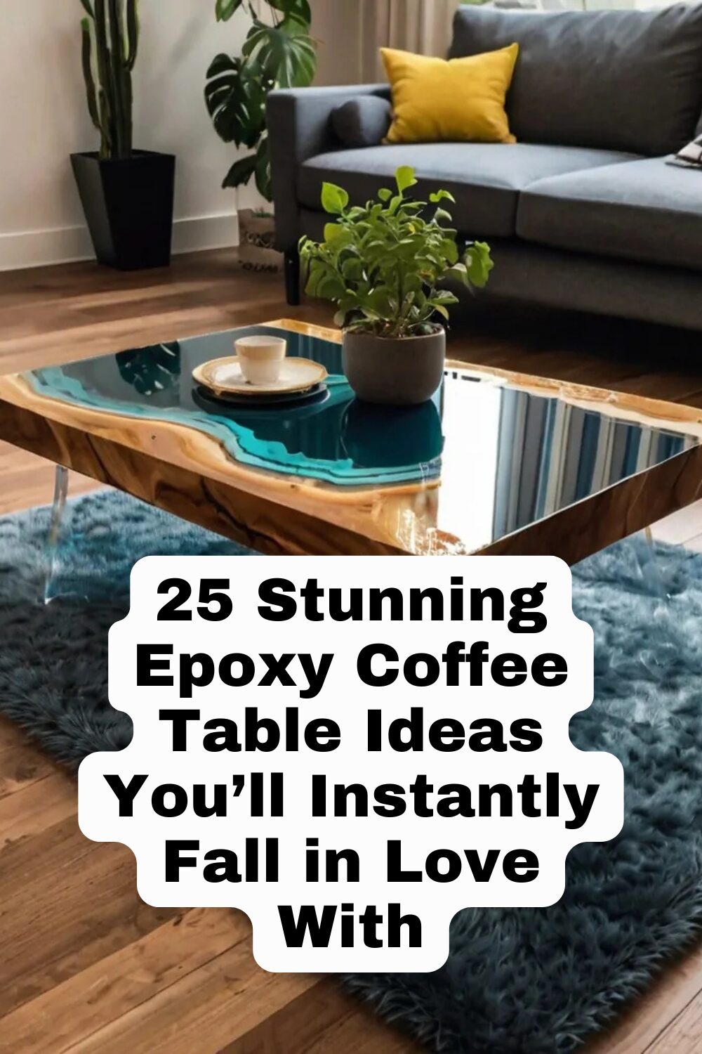 Epoxy Coffee Table Ideas: Colorful and Bold Designs - Homezillo