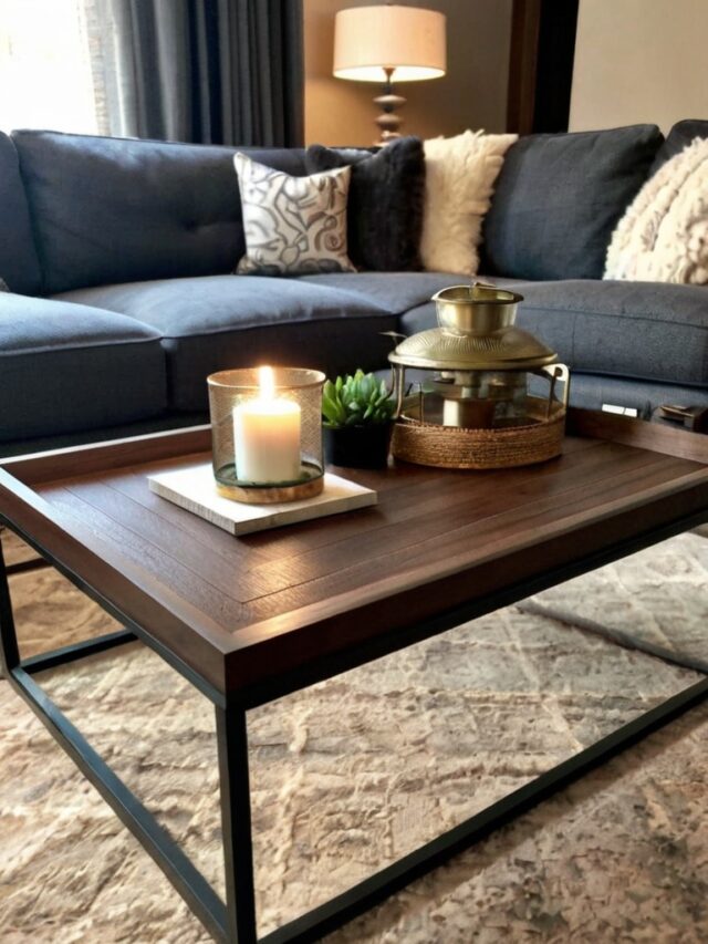 Top 10 Ottoman Coffee Table Decor Ideas - Homezillo