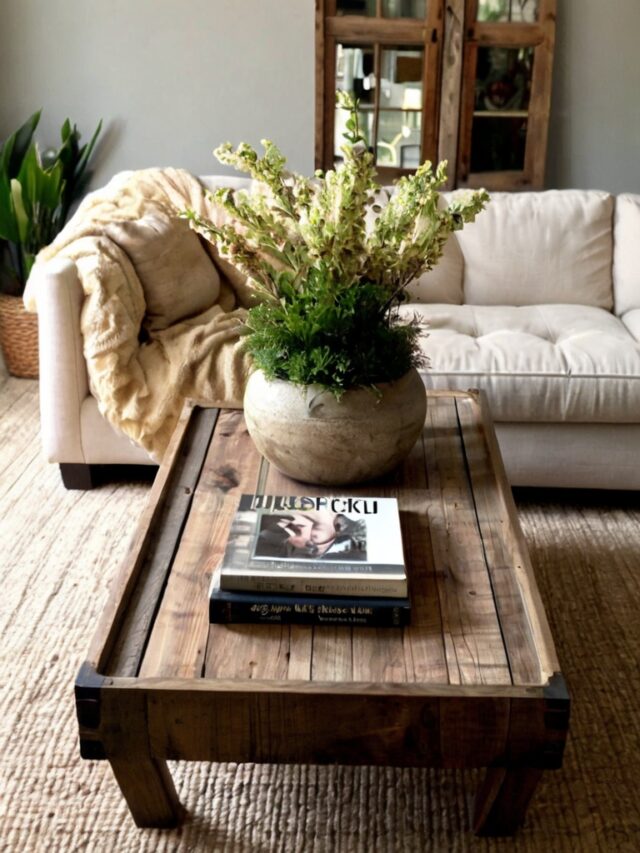 10 Stunning Rectangle Coffee Table Decor Ideas - Homezillo