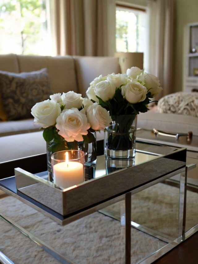 10 Stunning Rectangle Coffee Table Decor Ideas - Homezillo