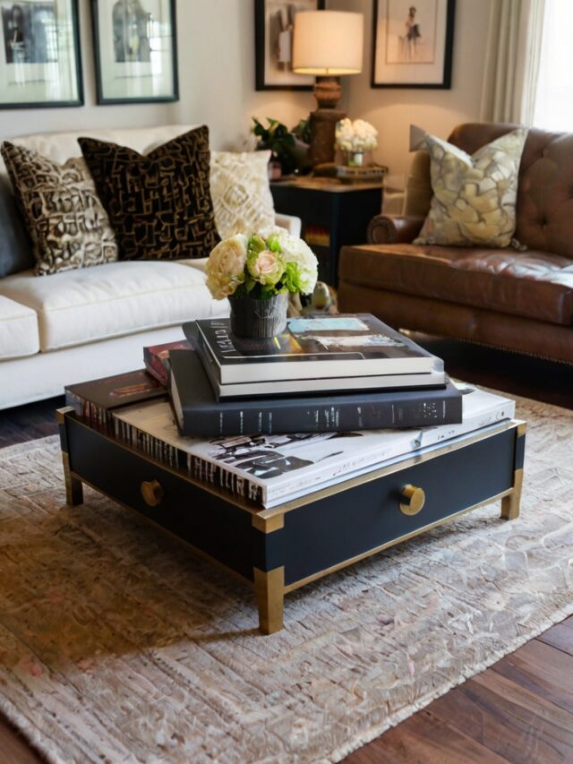 10 Stunning Rectangle Coffee Table Decor Ideas - Homezillo