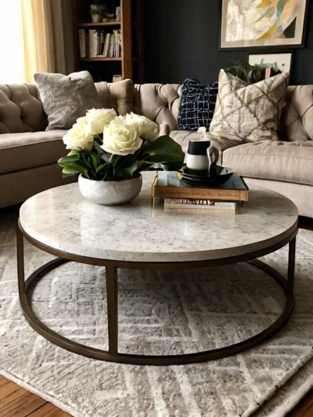 Round Coffee Table Decor Ideas: How to Style Like a Pro - Homezillo