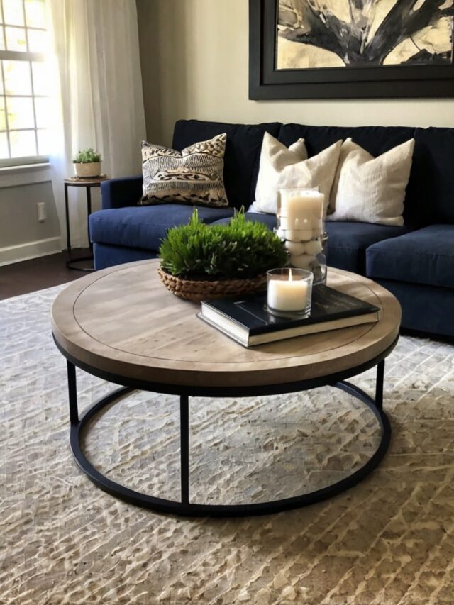 Round Coffee Table Decor Ideas: How to Style Like a Pro - Homezillo