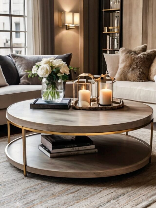 Round Coffee Table Decor Ideas: How to Style Like a Pro - Homezillo