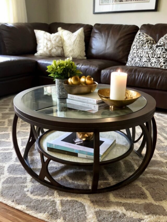 Round Coffee Table Decor Ideas: How to Style Like a Pro - Homezillo