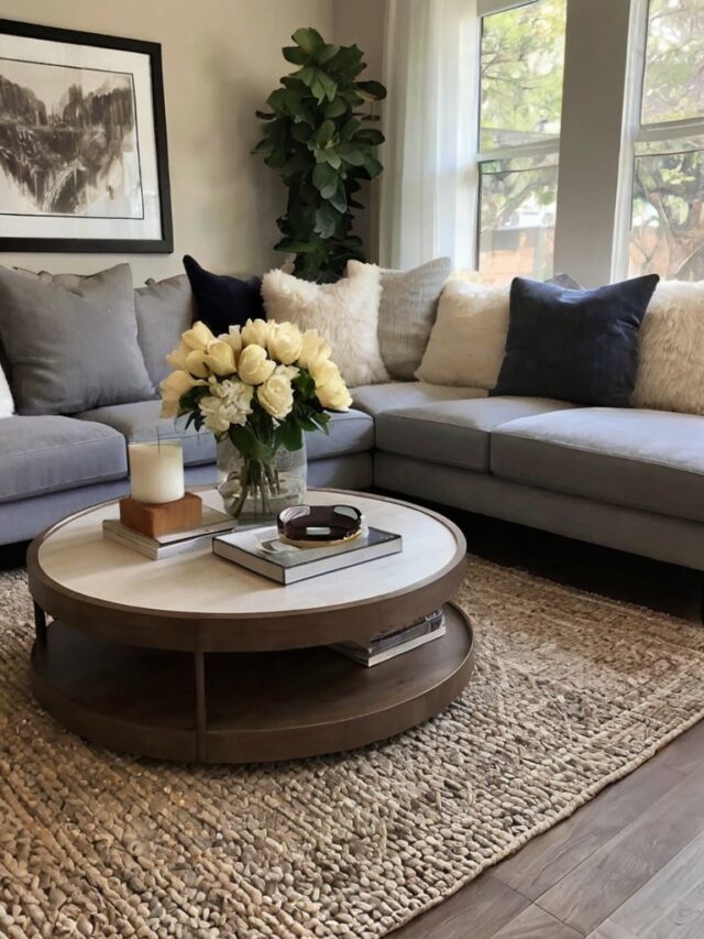 Round Coffee Table Decor Ideas How To Style Like A Photo Inspiration