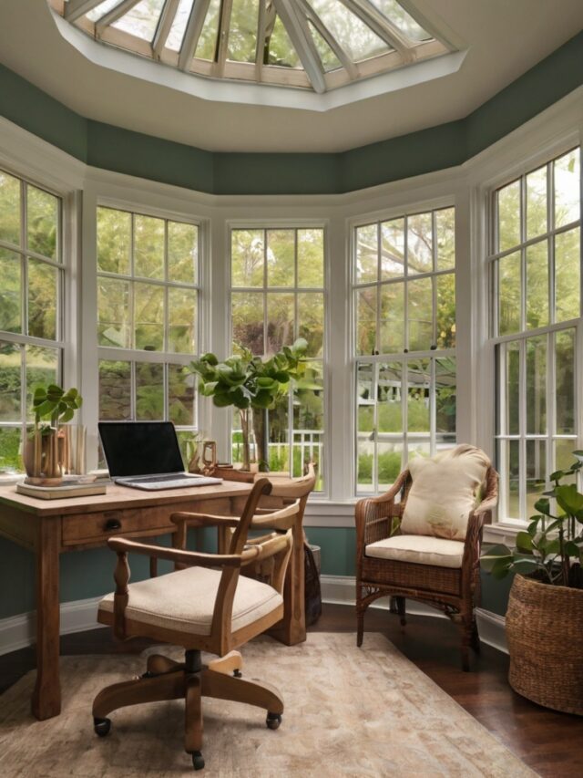 Top 10 Sunroom Office Ideas: Bright and Airy Workspace - Homezillo