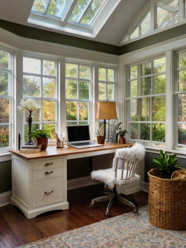 Top 10 Sunroom Office Ideas: Bright and Airy Workspace - Homezillo