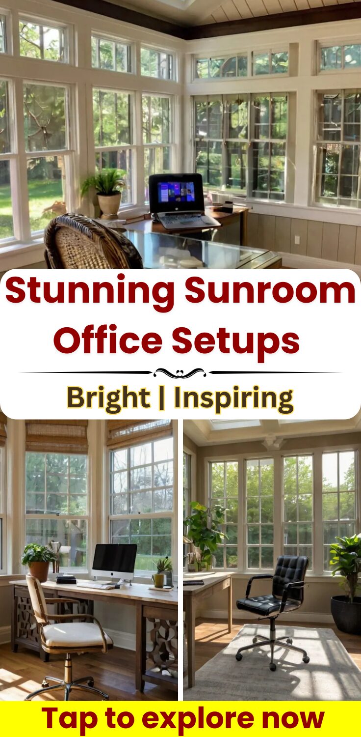 Top 10 Sunroom Office Ideas: Bright and Airy Workspace - Homezillo