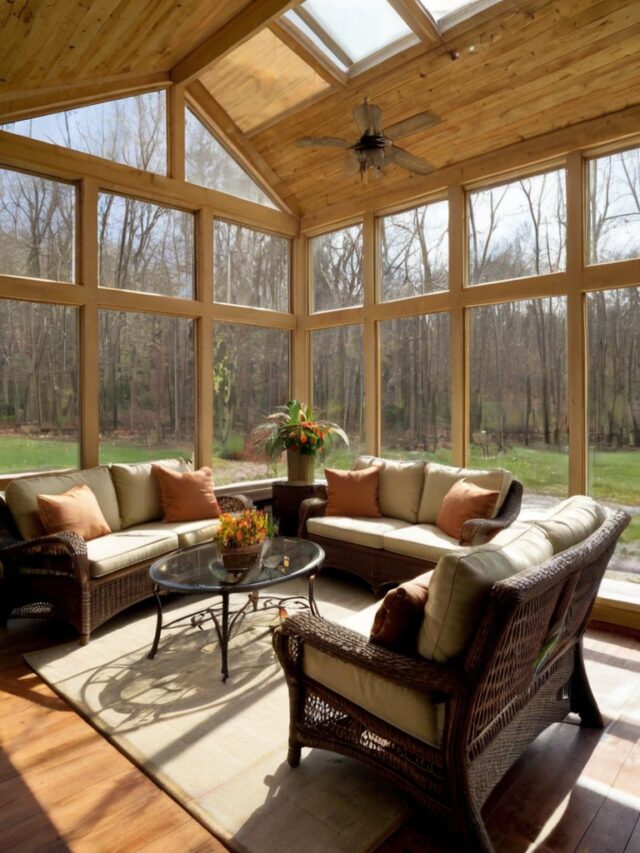 10 Enclosed Sunroom Ideas: Stunning Designs - Homezillo