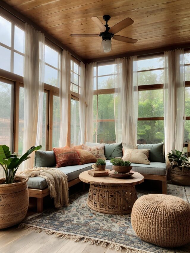 16 Amazing Boho Sunroom Ideas: How to Create a Warm and Inviting Space ...
