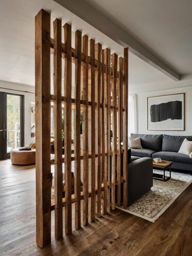 16 Stylish Living Room Divider Ideas: Modern Home - Homezillo