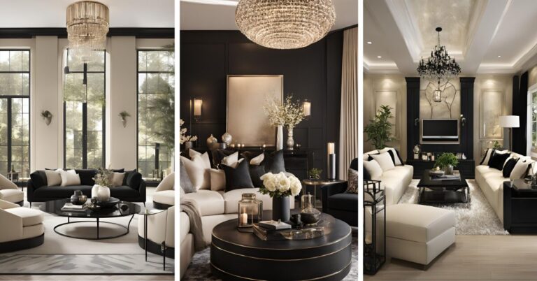 Black and Cream Living Room Ideas