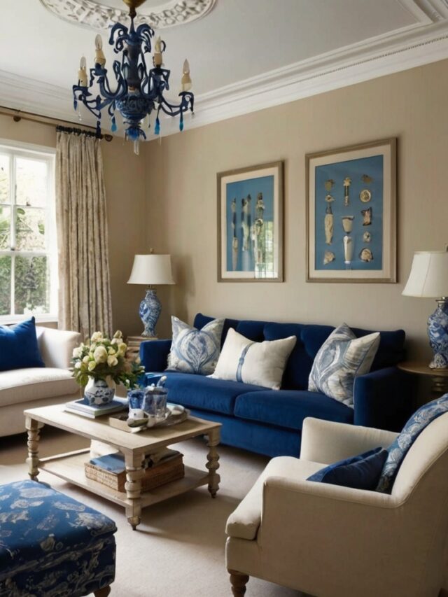 15+ Blue and Cream Living Room Ideas: You’ll Love - Homezillo