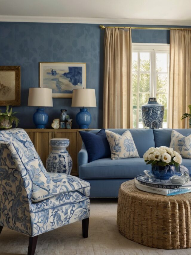 Creme Blue Raspberry Room 15+ Blue and Cream Living Room Ideas: You’ll Love - Homezillo