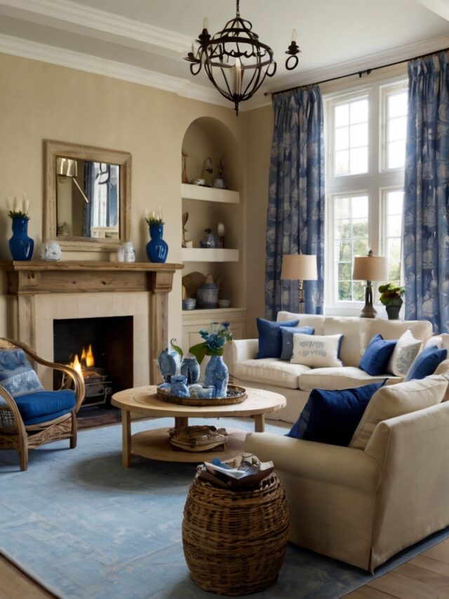 15+ Blue and Cream Living Room Ideas: You’ll Love - Homezillo