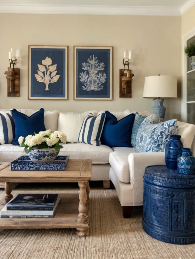 15+ Blue and Cream Living Room Ideas: You’ll Love - Homezillo