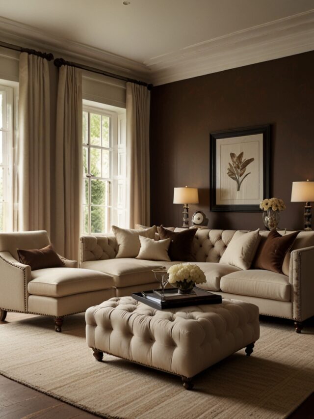 15+ Brown and Cream Living Room Ideas: Trending Designs You’ll Love ...
