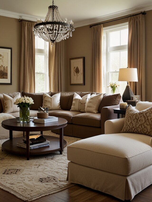 15+ Brown and Cream Living Room Ideas: Trending Designs You’ll Love ...