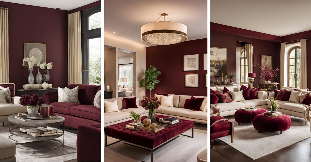 Read more about the article 16 Burgundy and Cream Living Room Ideas: How to Style This Perfect Duo