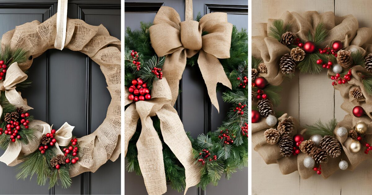 Read more about the article 15+ Burlap Christmas Wreath Ideas: Rustic, Modern, You’ll love them