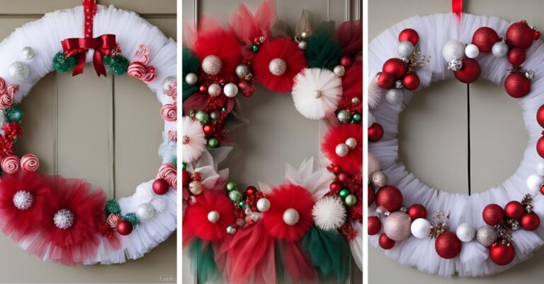 Christmas Tulle Wreath Ideas