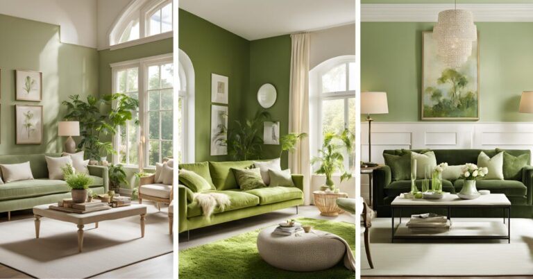 Green and Cream Living Room Ideas