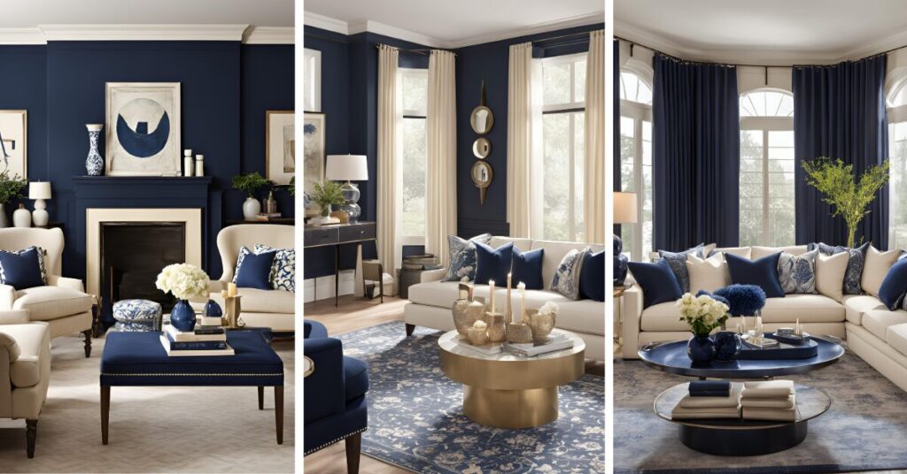 16 Trending Navy and Cream Living Room Ideas: Designs You’ll Love ...