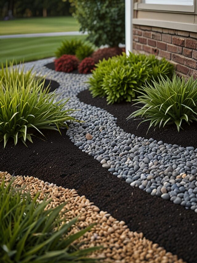 16 Affordable Front Yard Landscaping Ideas with Rocks - Homezillo