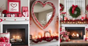 Read more about the article 15+ Valentine Mantel Décor Ideas: How to Style with Candles, Flowers, and Lights