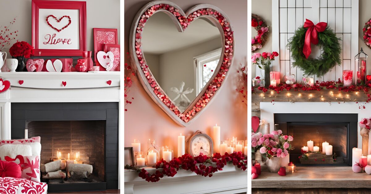 You are currently viewing 15+ Valentine Mantel Décor Ideas: How to Style with Candles, Flowers, and Lights