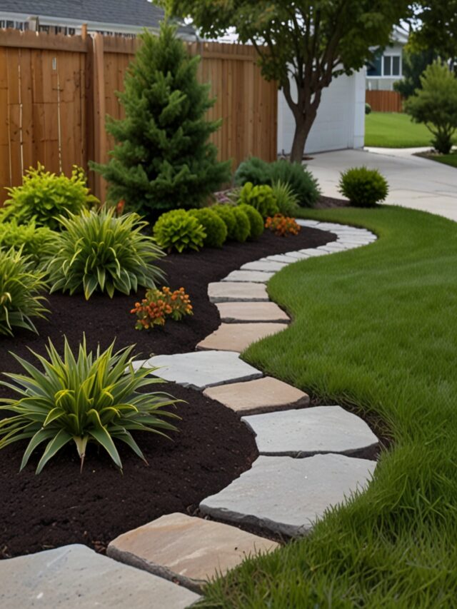 15+ Cheap Simple Front Yard Landscaping Ideas - Homezillo